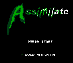 Assimilate (Homebrew) — Title screen